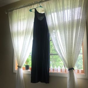 Everlane Navy knit tank maxi dress